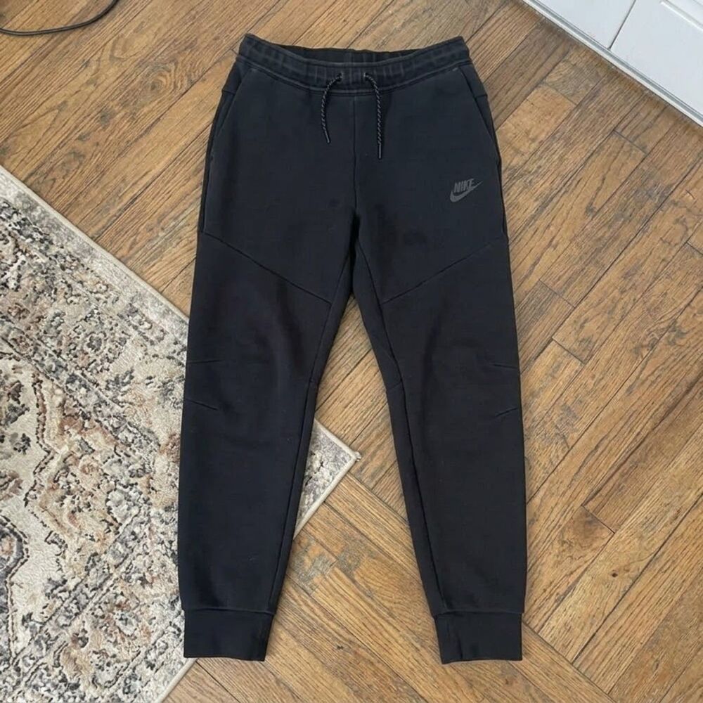 Nike Sportswear Tech Fleece Joggers Black Tapered Sweatpants Men's XL